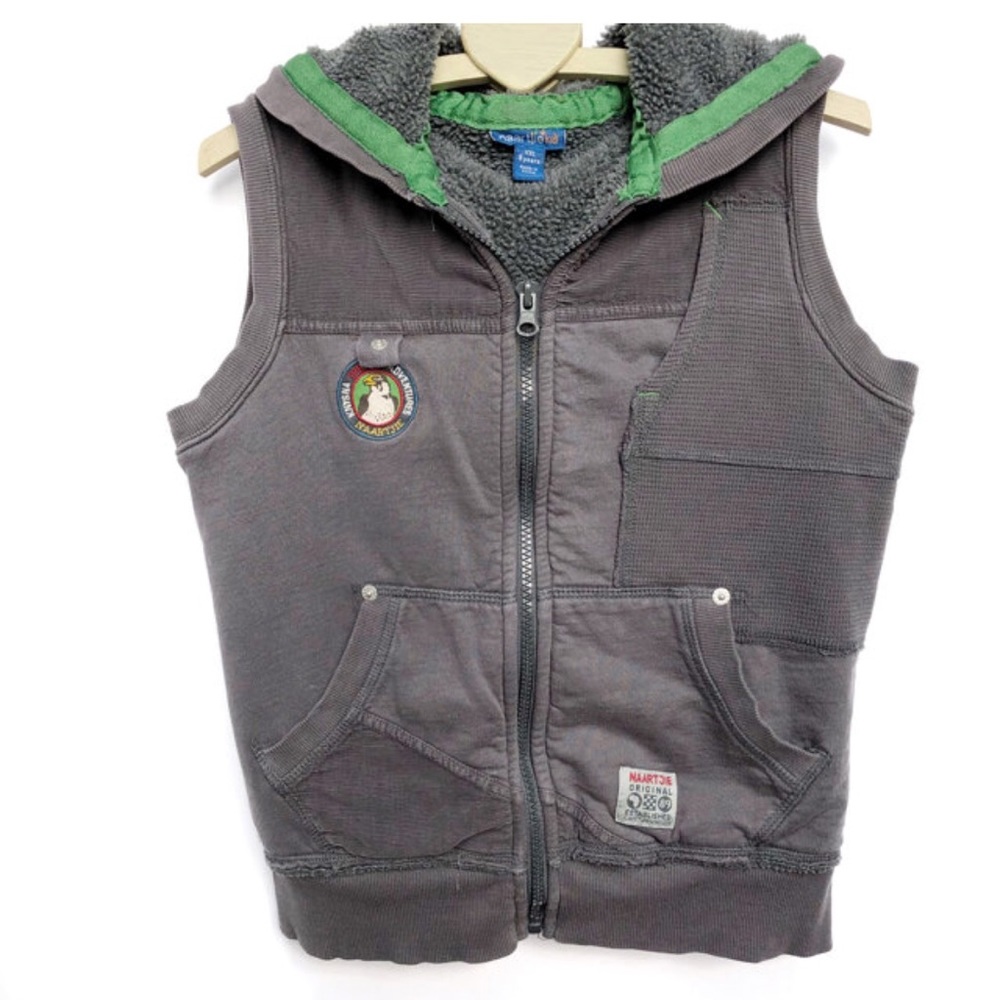 Naartjie Sleeveless Gray Hoodie SZ 8